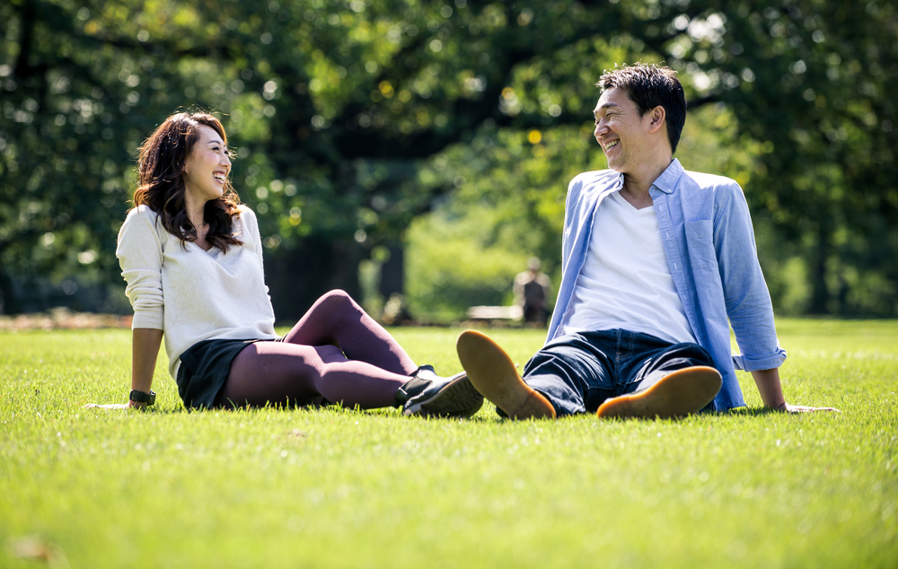 two people spending time in nature