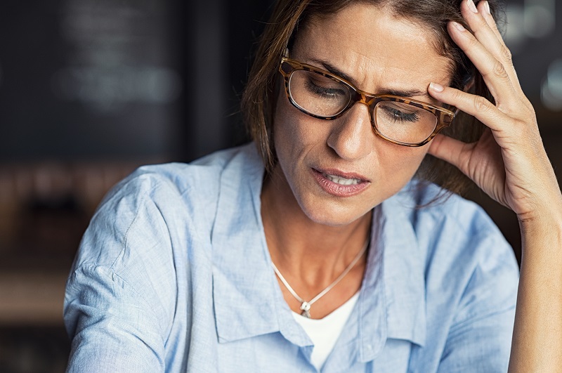 stressed woman